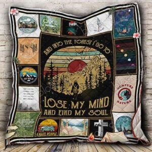 My Soul Is In The Forest Camping Quilt Blanket Pn93  Quilt